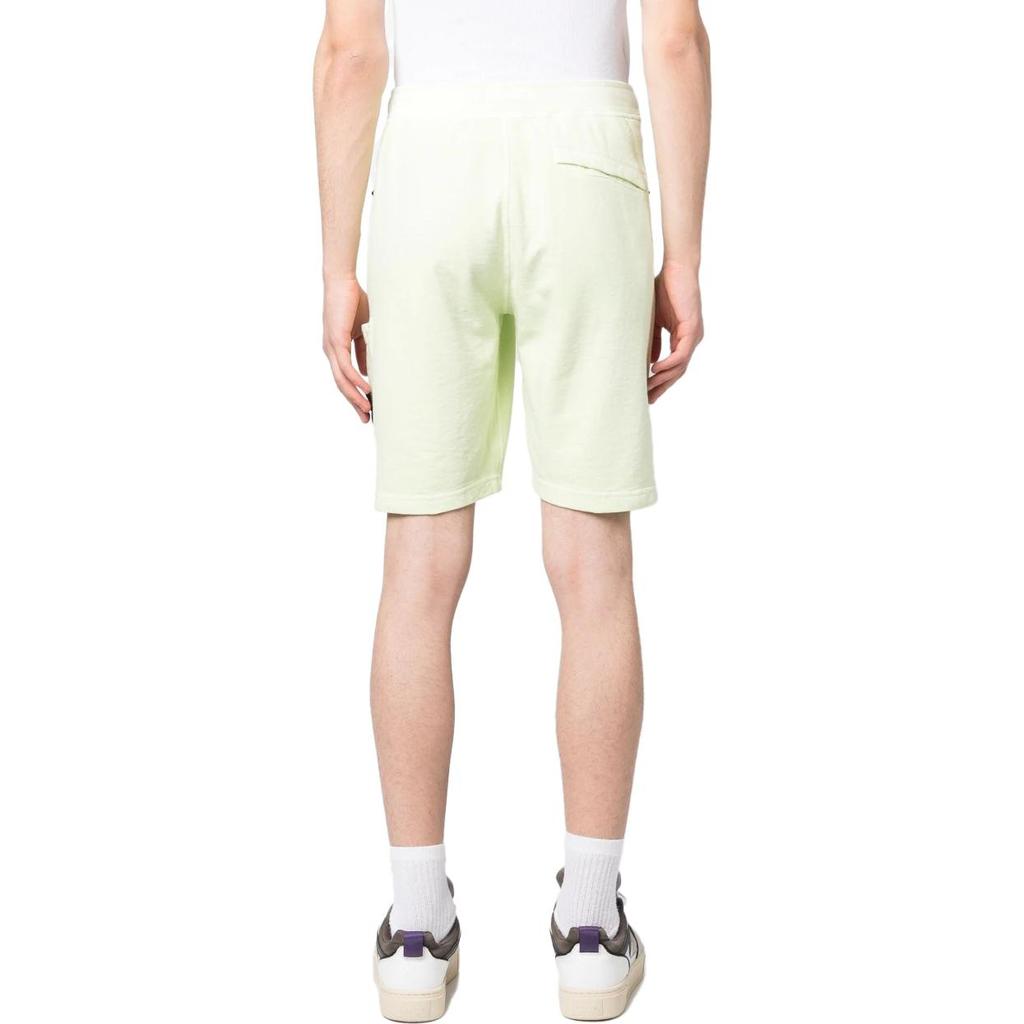STONE ISLAND Мужские шорты Ss23 однотонные с нашивкой с компасом, эластичным поясом, повседневные шорты, светло-зеленые 781564060-V0152