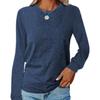 Women's Autumn and Winter Long Sleeved Round Neck T-shirt Hoodie Base Shirt