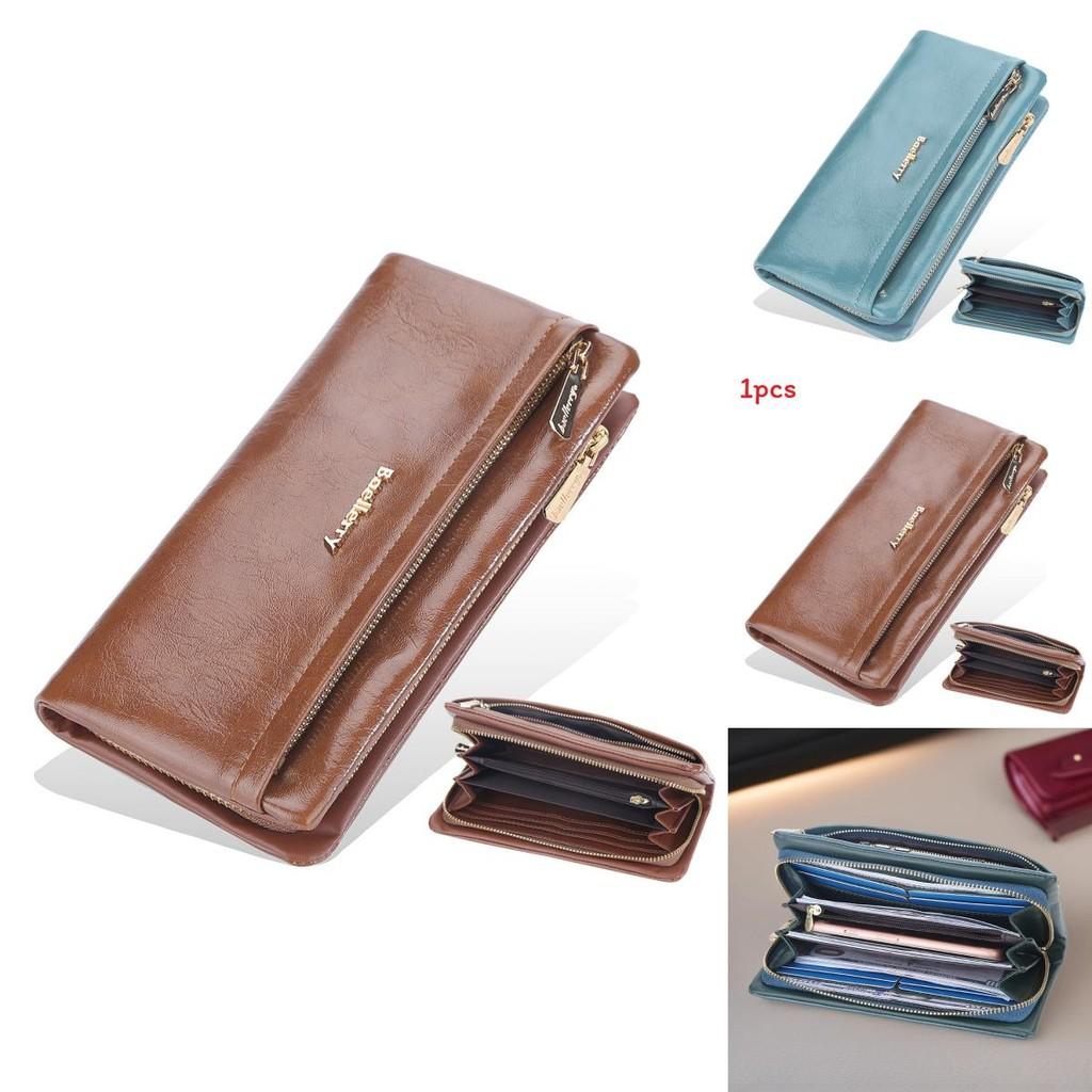 Baellerry Letter Pattern Ladies Pu Leather Wallet With Card Organizer And Fashionable Style