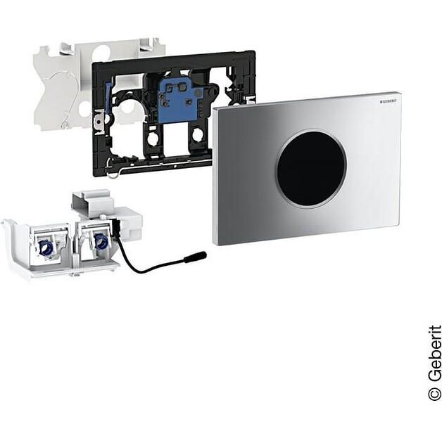 Клавиша смыва Geberit Sigma10 электронная 12см хром 115907KH6
