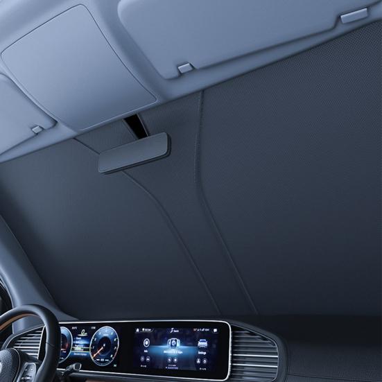 Car Windshield Sun Shade UV-Resistant Easy To Install Automotive Interior Sun Protection Foldable