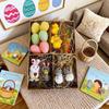Realistic Plush Rabbit Figurine Happy Easter Easter Decoration Bunny Chicken Doll  Tree Decoration