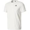 Adidas Plain Minimalist Round Neck Printed Logo Short Sleeve T-Shirt Men Tops White Gray B47356