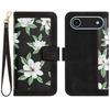 For iPhone 17 Air Case PU Leather Floral Phone Cover with Card Slots