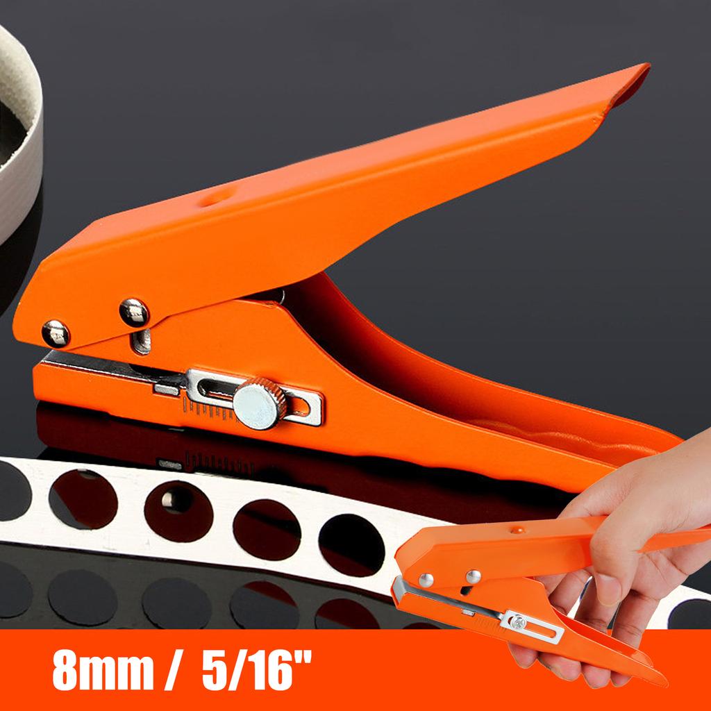 Дырокол плоскогубцы 5/16 дюйма регулируемый ручной однокруговой дырокол с коническим сверлом для бумаги, картона, ПВХ, кожи