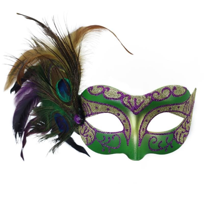 10 sets of carnival full-face mask painting kits, handheld rod-shaped bead chains, paired Sequineded spherical decorations,