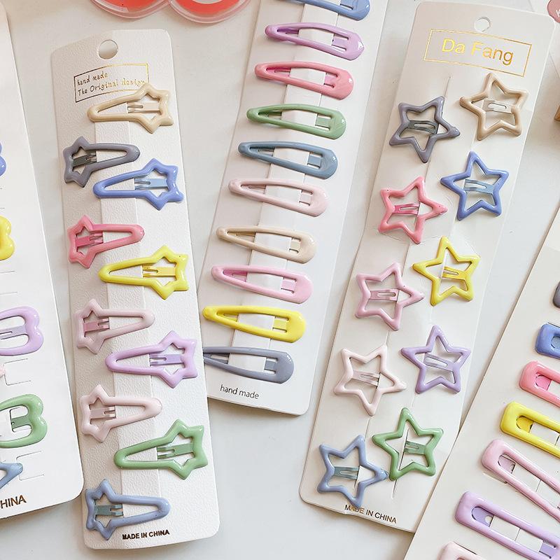 New Fashion Solid Hair Clips For Girls Hair Accessories Sweet BB Clip Barrettes Kids Arrange Broken Hairpins Children Headwear