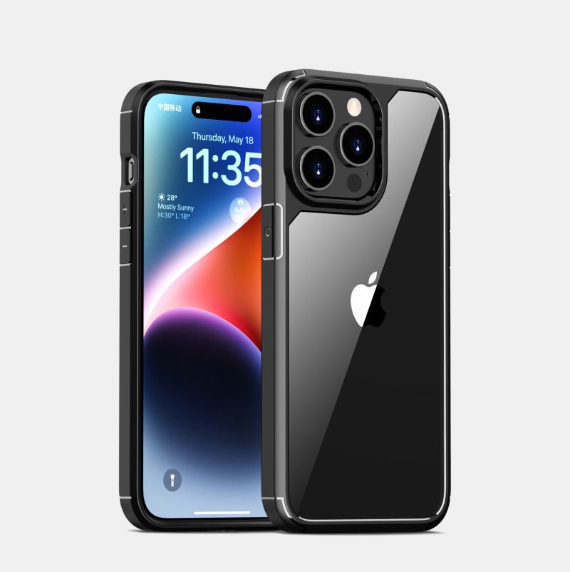 Подходит для чехла для телефона Apple 15, прозрачный противоударный защитный чехол для iPhone15promax, чехол 16plus