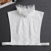 Fashion White Fake Collar Women Detachable Collars Black Woman False Collar Lace Removable Half Shirts Tie Top Collars Decor