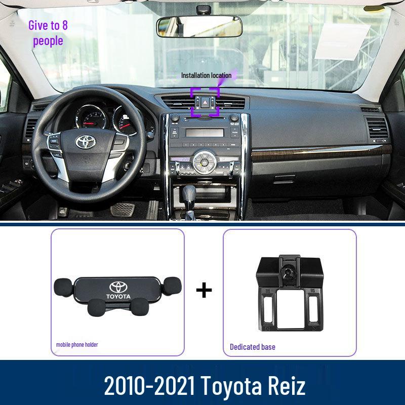 Mobile Phone Holder for 2005-2021 Toyota Reiz, Navigation Base, Car Modification Accessory