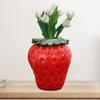 Ceramic Vase Decorative Strawberry Shaped Multipurpose Shelf Artistic Creative