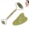 Roller And Gua Sha Tools By Natural Jade Scraper Massager With Stones For Face