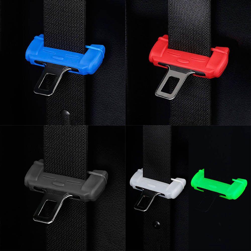 Avoidance Case Silicone Buckle Clip Protector Anti-Scratch Cover Car Seat Belt Safety Accessories
