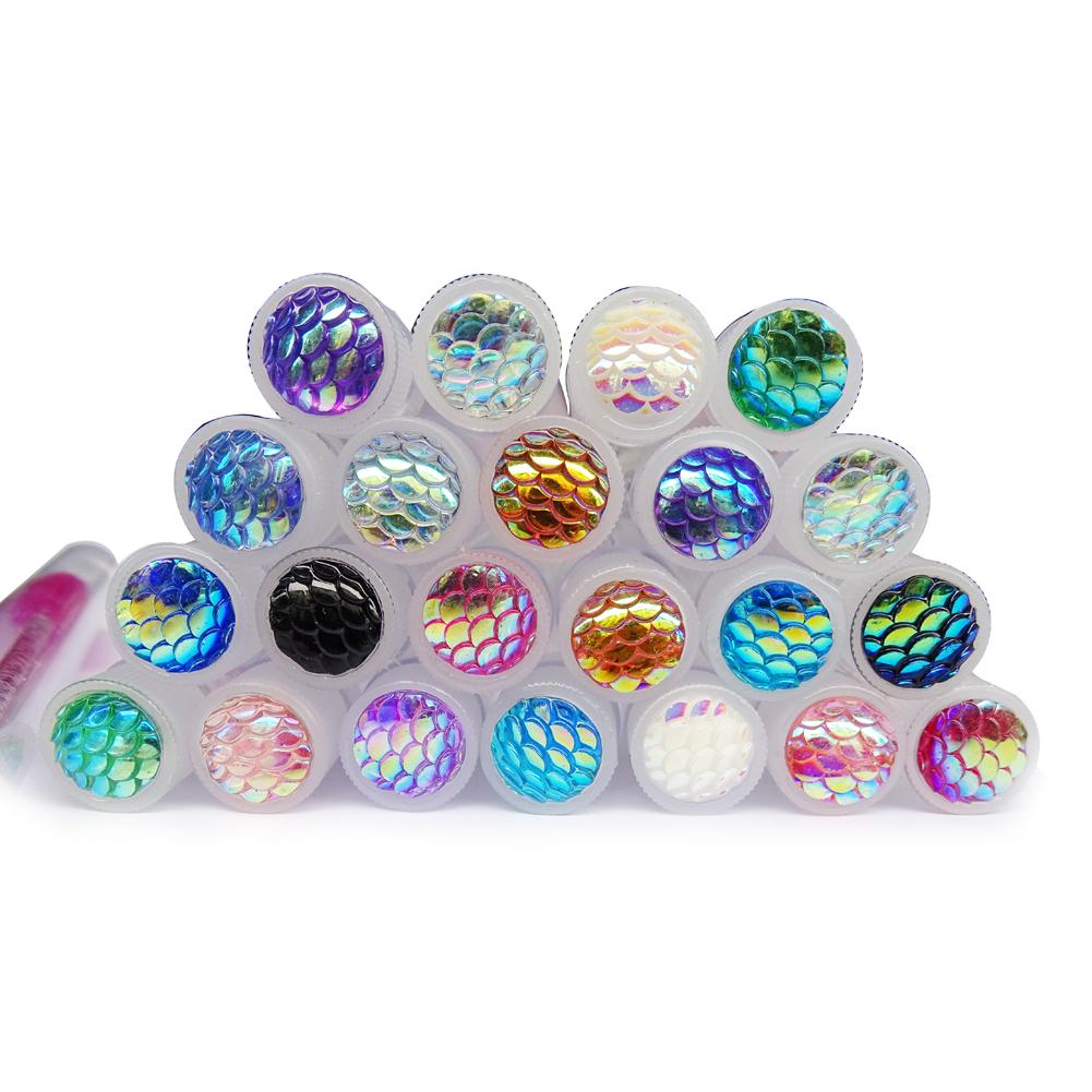 50pcs Reusable Mascara Wand Tube for Eyelash Extension Eyelash Spoolies Cleaning Eyebrow Brush Resin Drill Replaceable Dust-proof