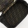 FENDI Folding vanity Pouch Zucca Brown Nylon canvas Women Used
