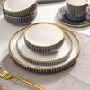 High End Luxury Ceramic Tableware Set Coffee Cups Round Plates Rectangular Platters European Style Home Use Combination