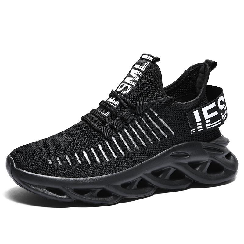 Дышащие повседневные спортивные кроссовки Flyknit (Размеры 36-46) - Мужские летние кроссовки для бега с мягкой подошвой