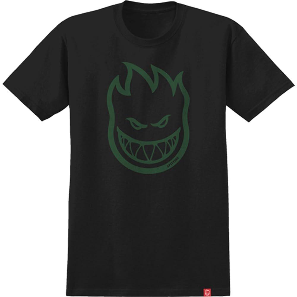 Spitfire Bighead Short Sleeve TShirt BlackGreen Large