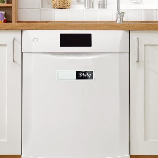 Грязно-чистый магнит для посудомоечной машины, легко читаемый слайд, грязно-чистый магнитный индикатор, акриловый знак, украшение для кухни