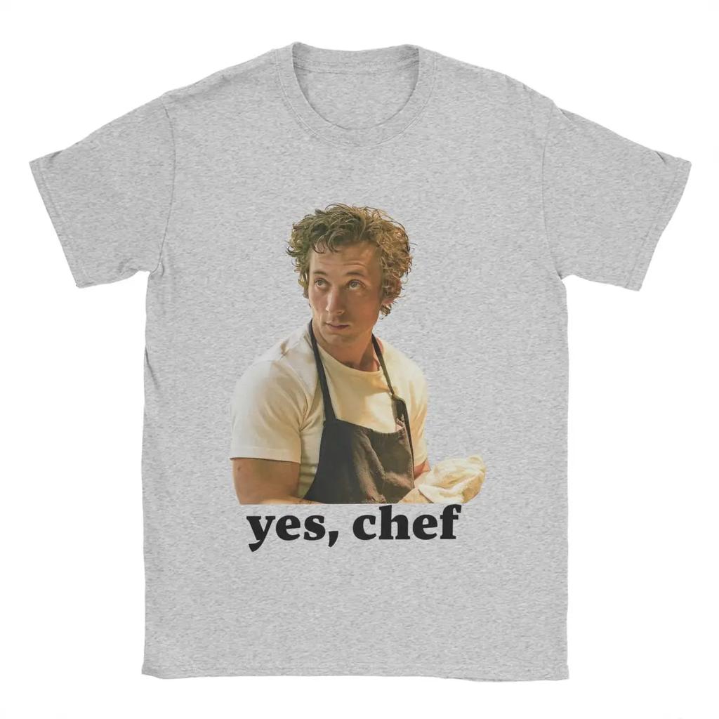 Casual Yes Chef Carmy Berzatto The Bear Tv Show T-Shirts Unisex Cotton T Shirts Short Sleeve Tee Shirt Birthday Present Clothes