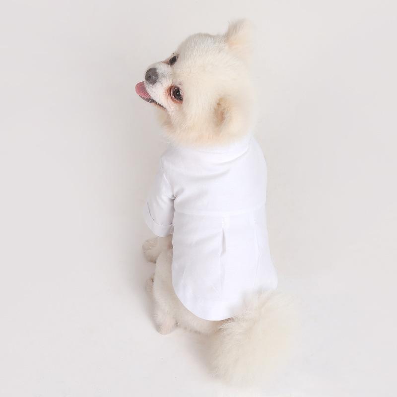 White and Black Pet Clothes T-Shirt Dog Tank Top Dog Vest Cat Dog Puppy Tee Shirts Clothes for Small Dogs Kitten for Wedding