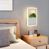 Rectangle 220x150mm 11W Modern Led Bedside Wall Lamp White Color with Plant Led Wall Lights for Bedroom Living Room Wall Sconce