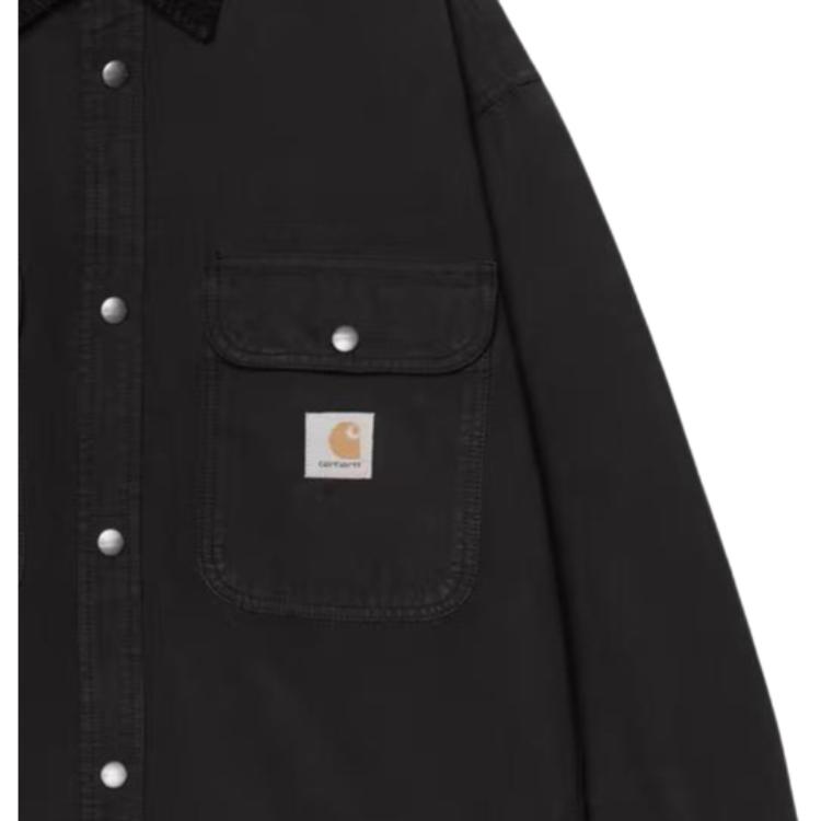 Carhartt WIP SS26 Куртка-рубашка Prescott Удобная Мягкая Куртка с длинным рукавом Унисекс куртки I036484-00E-GD