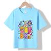 XH53 MINISO 2026 Summer New Printed Cotton Round Neck T-shirt for Children Aged 1-16, Boys and Girls