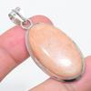 Natural Orange Aventurine 925 Sterling Silver Jewelry Pendant 2.05" U8y69
