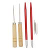 2pcs Doll Hair Rooting Holders with 10pcs 0.6mm Needle DIY Doll Hair Reroot Making Tool with Awl