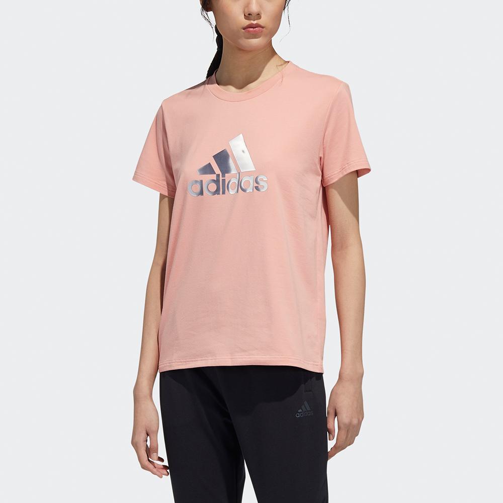 Adidas Set in Sleeve T Shirt Women's Pink GP0700
