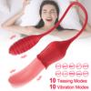 Роза Реалистичная вибрация для лизания языка, женские соски, стимулятор клитора, секс-игрушки для взрослых, товары, вибраторы для женщин, пар