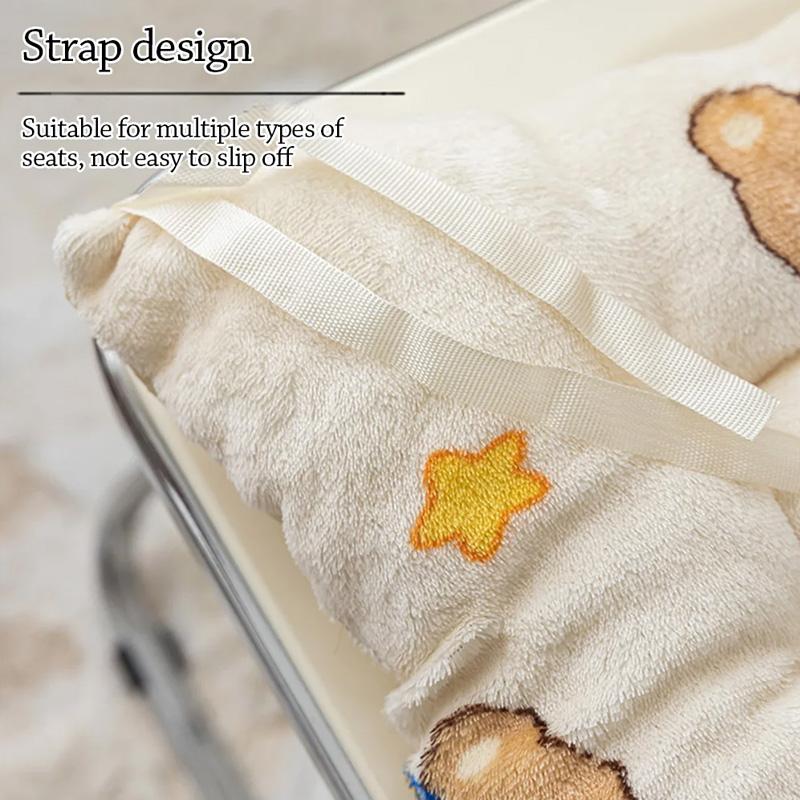 1PC Butt Pad for Home&Office Chair Pad Non-slip Plush Thickened Back Cushion 40x40cm Square Seat Cushion