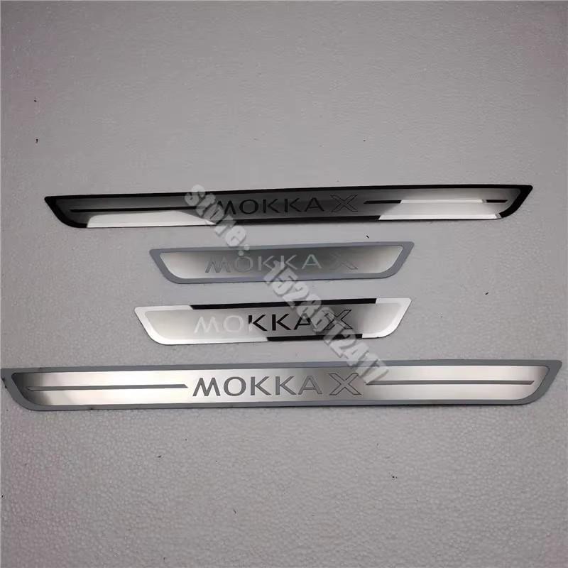 Для Vauxhall Opel Mokka X 2013-2019 2020 Автоаксессуары Накладки на пороги Защитные накладки на пороги Наклейки на автомобиль Добро пожаловать Педаль
