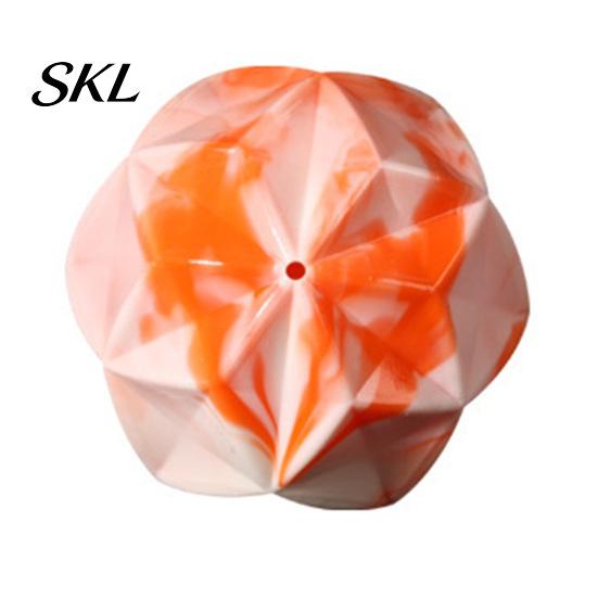 Fetch Training Toys for Outdoor Play Geometric Ball Dog Toy, Indestructible Chew Multi-faceted Teeth Durable Destructive Chewers Cleaning Interactive