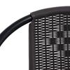 Garden Chairs 8 pcs Wicker Effect Plastic and Steel 110 kg Capacity
