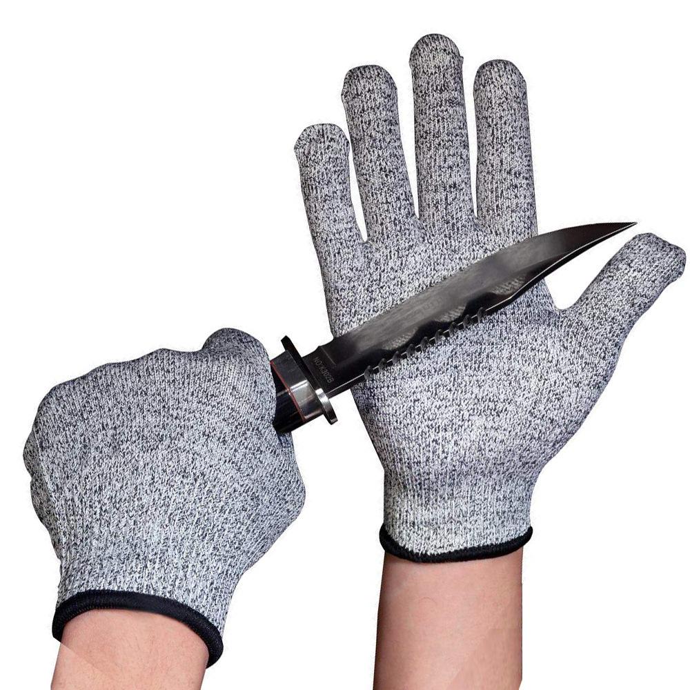 Gardening Anti-Cut Gloves, Level 5 HPPE Protection, Wear-Resistant for Horticulture, Construction, and Glass Handling.