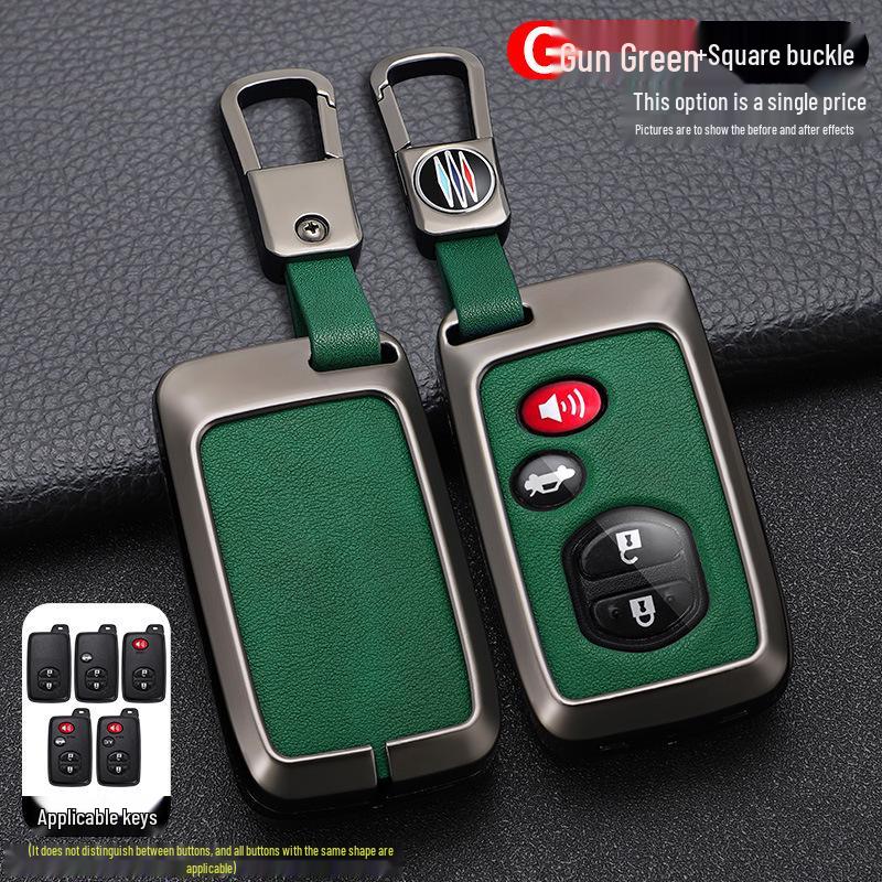 Совместимый чехол для ключа для моделей Toyota: Corolla, Levin, Camry, Highlander, RAV4, Crown, CHR, Reiz