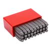 Metal Stamping Tool Set 3mm 40cr Carbon Steel Stamps with Plastic Box for Bracelet   Jewelry Making