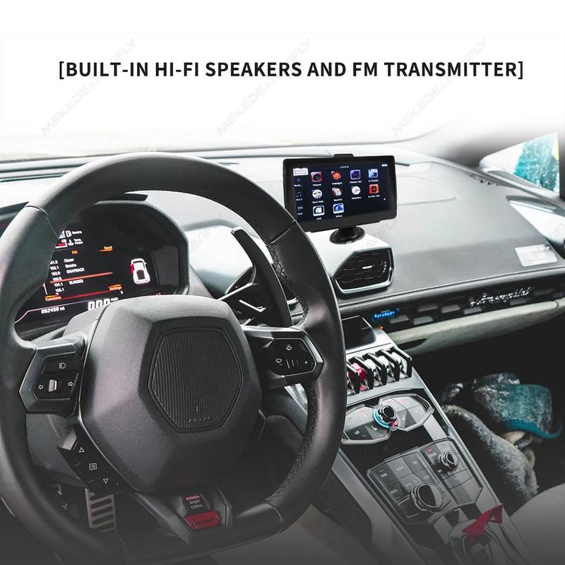 Автомобильный GPS-навигатор 7-дюймовый сенсорный экран GPS-навигатор Грузовик Козырек от солнца Sat Nav 256 МБ Карта Европы GPS-навигаторы Поддержка FM