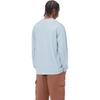 Carhartt WIP Футболка L/S Vista FW24 Свободный крой Квадратная этикетка Круглый вырез Длинный рукав Мужские Топы Светло-синий I030779-2BS-GD