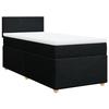 Maison Exclusive - Sommier à lattes de lit avec matelas Noir 90x200 cm Tissu