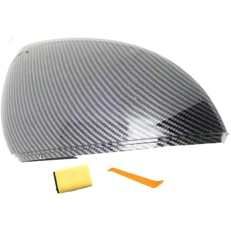 Right Passenger Side Mirror Cover Replacement Compatible With Volkswagen Jetta      2024 Rearview Mirror Cover Without Turn Signal (Black right)