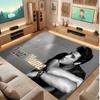 Elvis Presley Personalized Crystal Velvet Carpet, Customized Name Text Soft Anti‑Slip Rug for Living Room Bedroom