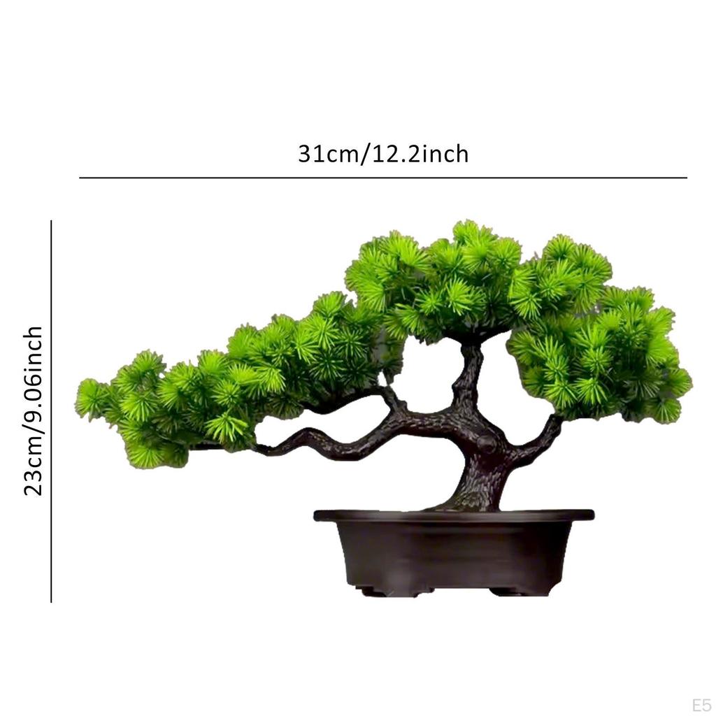 Искусственное дерево бонсай Зеленый горшок Маленькие растения Декор Растение для дома для стола