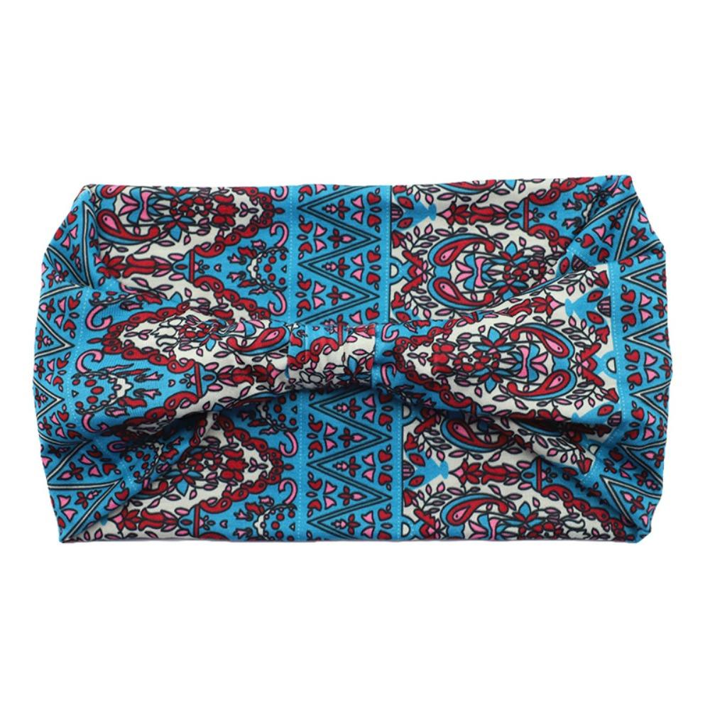 Boho Print Wide Headbands Extra Large Yoga Headband Fashion Twisted Headbands Hair Accessories