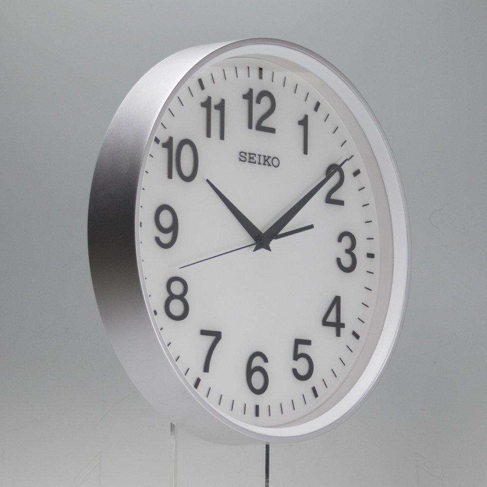 Seiko Часы настенные офисные часы спутниковые радиоволновые аналоговые серебристые металлические GP217S