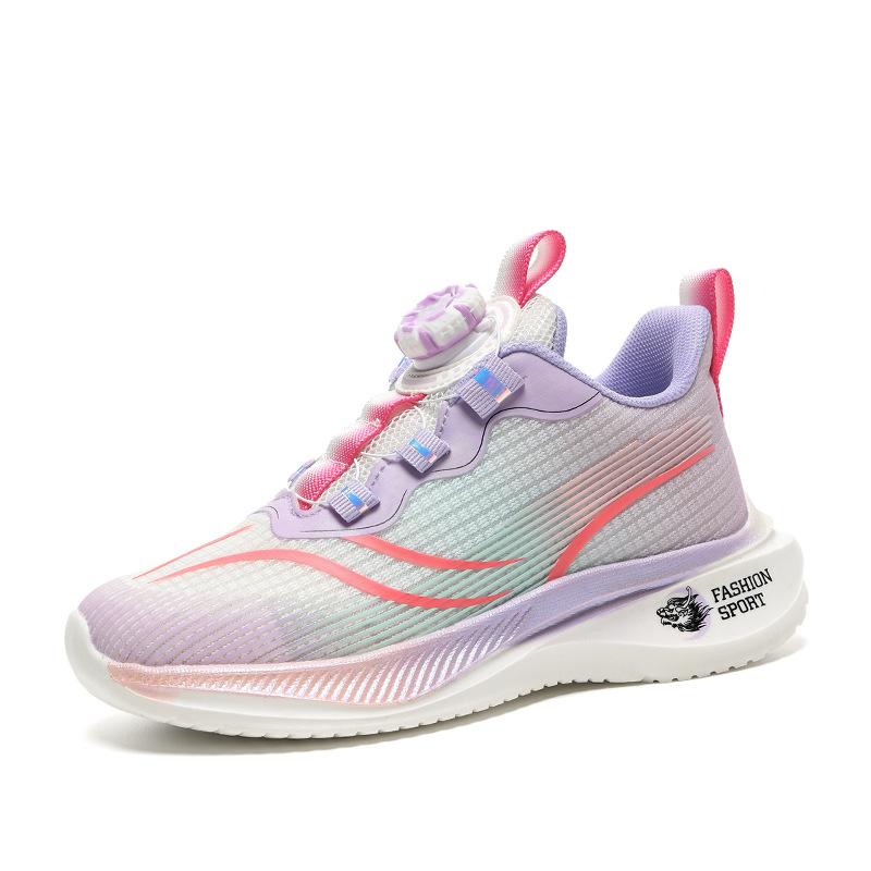 Boys and Girls 2025 Autumn and Winter New Children's Basketball Shoes Medium and Large Children's Mesh Primary School Students Running Non-slip Sports