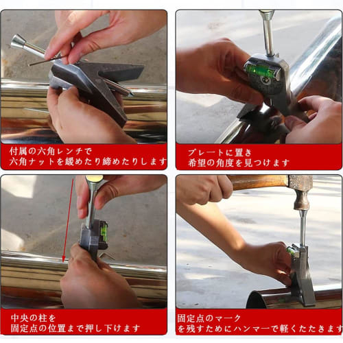 Safety Plumbing Mark Centering Tool, Manual Pipe Center Finder Tool for Plumbing Contractors, Welding Bubble Leveler, Measures Pipes 0.5 Inch and Up T