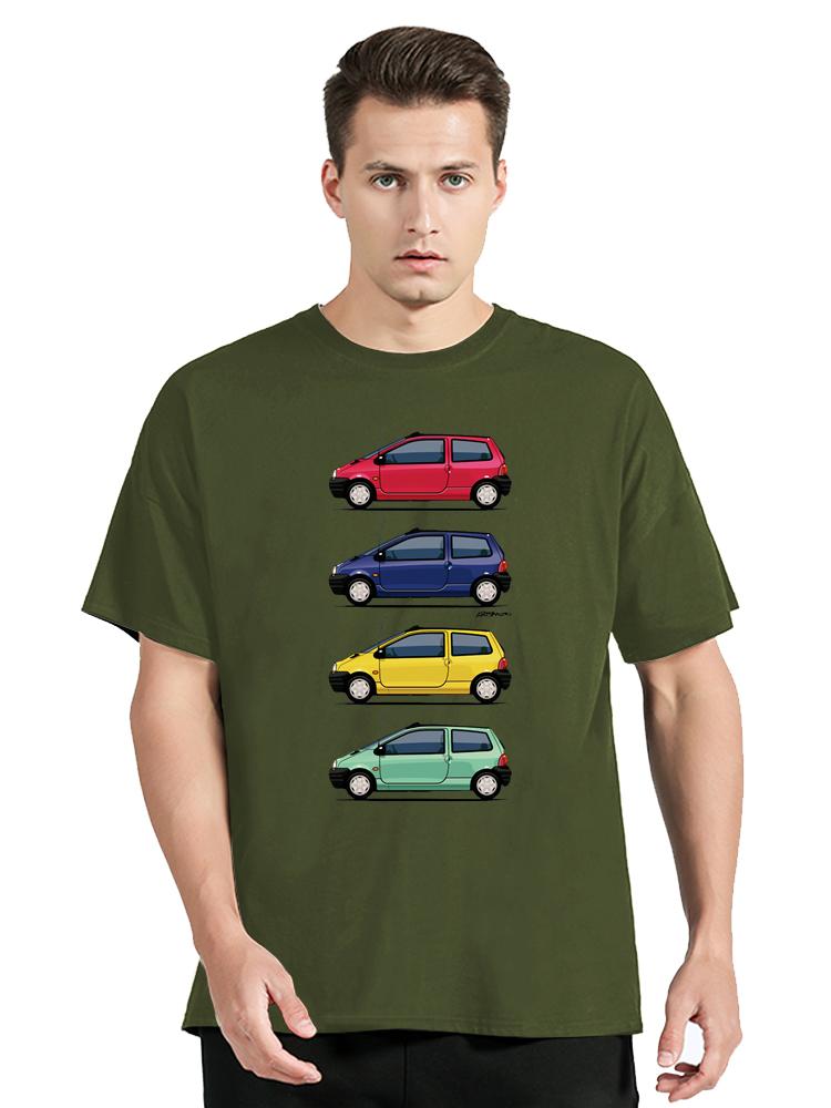 Unisex Twingo 90s Colors Quartet Crisis On Mars T-shirt Car Moto Tshirt Unisex's Clothing Oversized T Shirt Cotton Graphic Tops